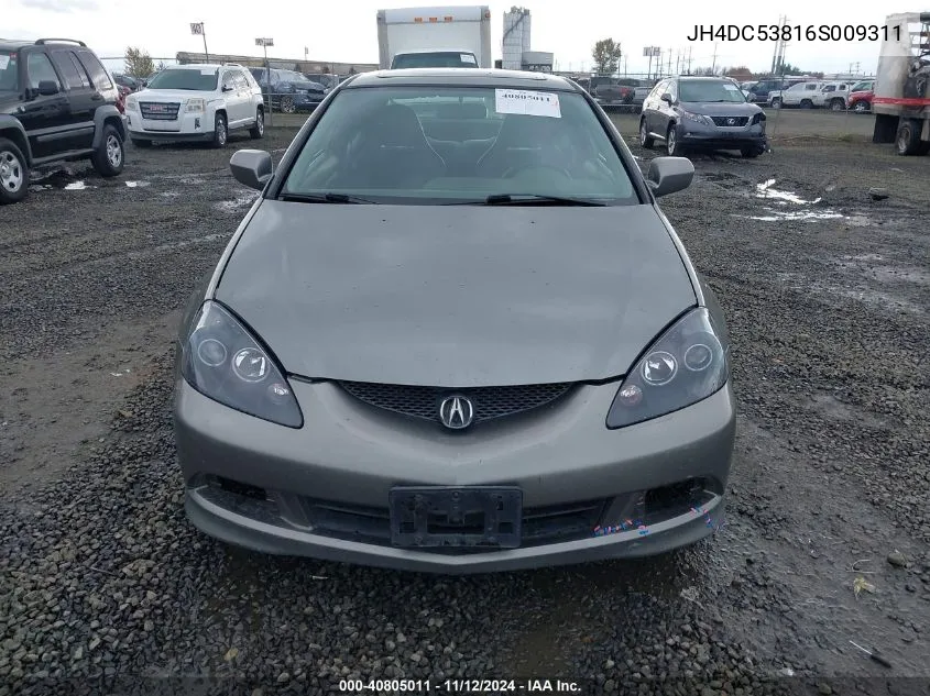 JH4DC53816S009311 2006 Acura Rsx