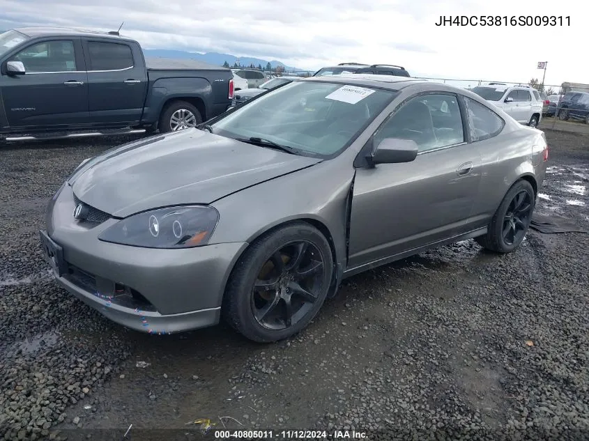 JH4DC53816S009311 2006 Acura Rsx