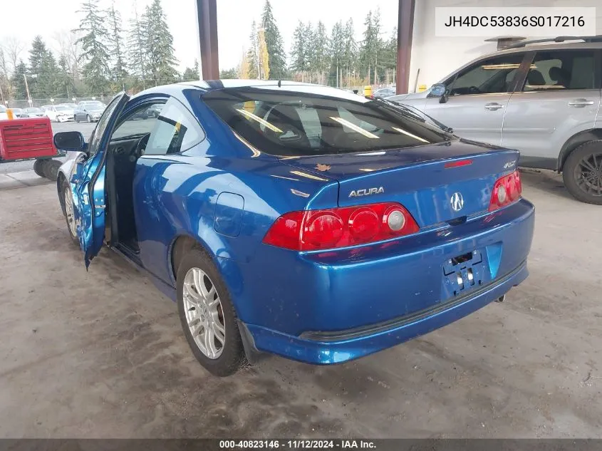 JH4DC53836S017216 2006 Acura Rsx