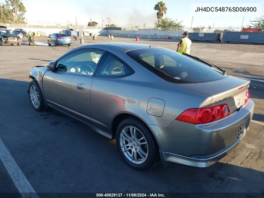 2006 Acura Rsx VIN: JH4DC54876S006900 Lot: 40829137