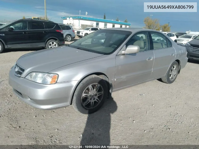 1999 Acura Tl VIN: 19UUA5649XA806799 Lot: 12122134