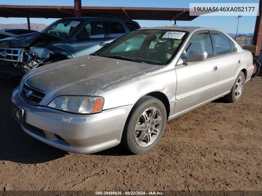 1999 Acura Tl 3.2 VIN: 19UUA5646XA052177 Lot: 39498625