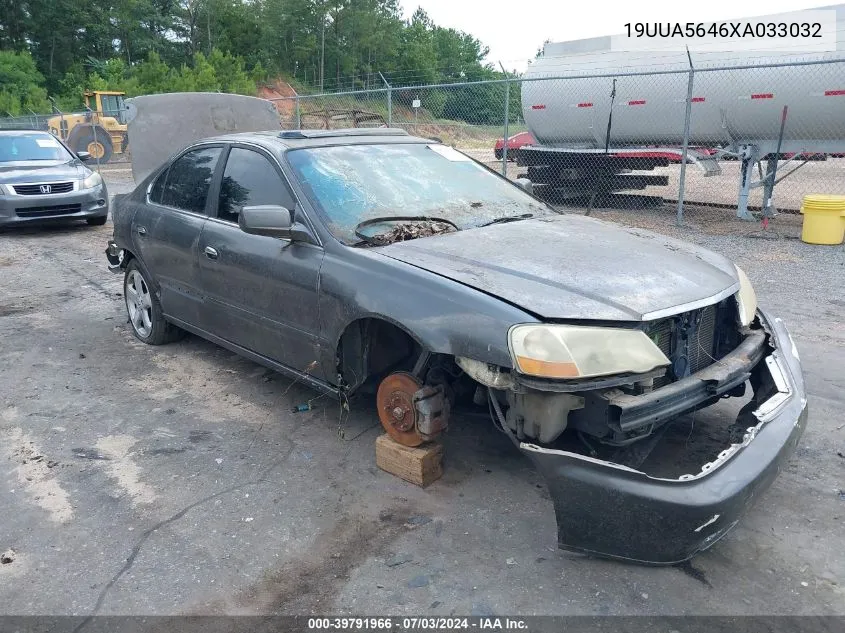 1999 Acura Tl 3.2 VIN: 19UUA5646XA033032 Lot: 40873623