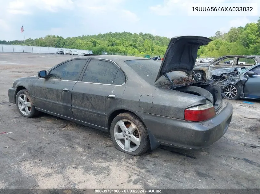 1999 Acura Tl 3.2 VIN: 19UUA5646XA033032 Lot: 40873623