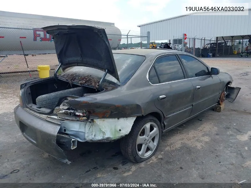 1999 Acura Tl 3.2 VIN: 19UUA5646XA033032 Lot: 40873623