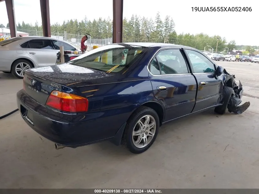 1999 Acura Tl 3.2 VIN: 19UUA5655XA052406 Lot: 40209138