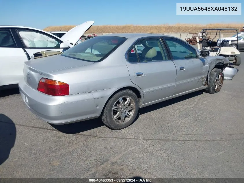 1999 Acura Tl 3.2 VIN: 19UUA5648XA048132 Lot: 40463353