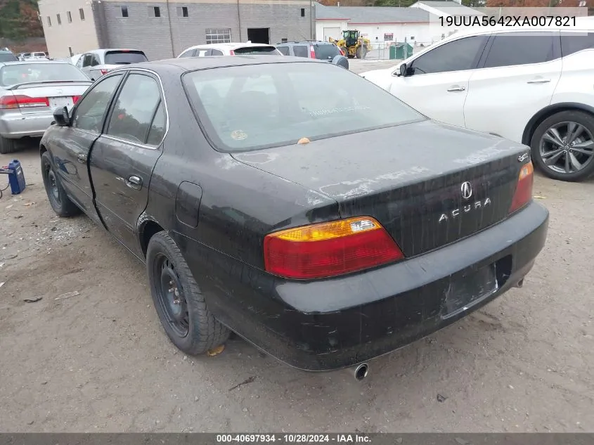 1999 Acura Tl 3.2 VIN: 19UUA5642XA007821 Lot: 40697934