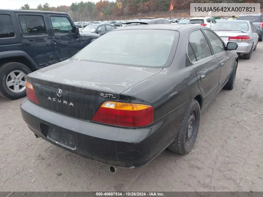 1999 Acura Tl 3.2 VIN: 19UUA5642XA007821 Lot: 40697934