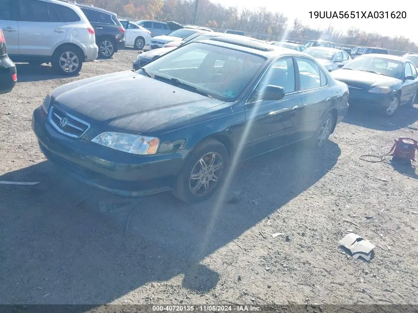 1999 Acura Tl 3.2 VIN: 19UUA5651XA031620 Lot: 40720135