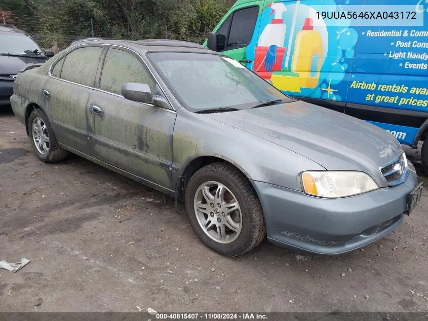 1999 Acura Tl 3.2 VIN: 19UUA5646XA043172 Lot: 40815407