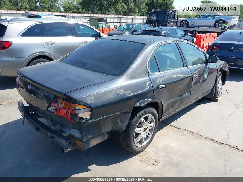 2000 Acura Tl 3.2 W/Navigation System (A5) VIN: 19UUA5671YA044144 Lot: 39867534