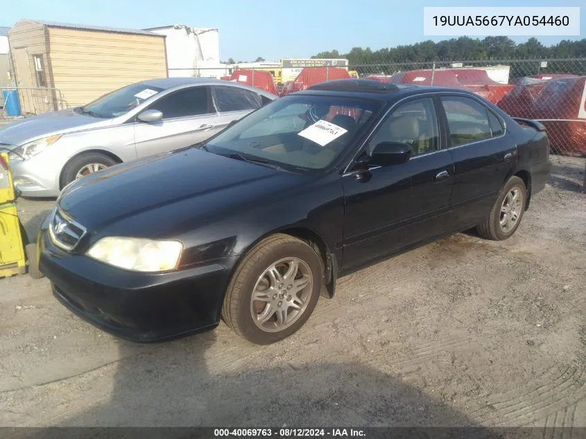 2000 Acura Tl 3.2 VIN: 19UUA5667YA054460 Lot: 40069763