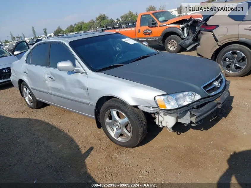 2000 Acura Tl 3.2 VIN: 19UUA5669YA006801 Lot: 40252915