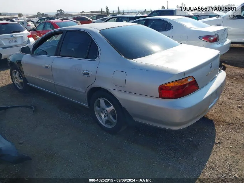 2000 Acura Tl 3.2 VIN: 19UUA5669YA006801 Lot: 40252915