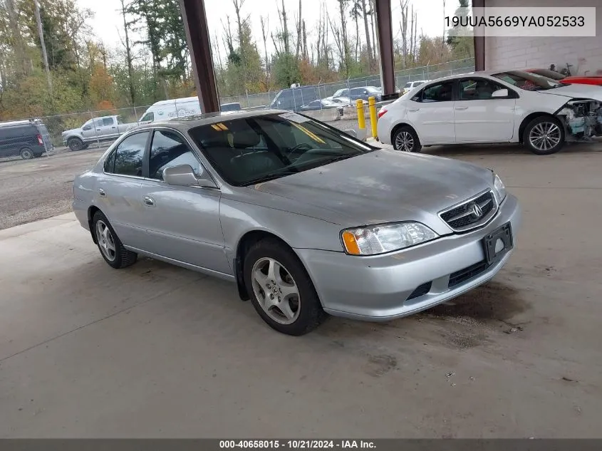 2000 Acura Tl 3.2 VIN: 19UUA5669YA052533 Lot: 40658015