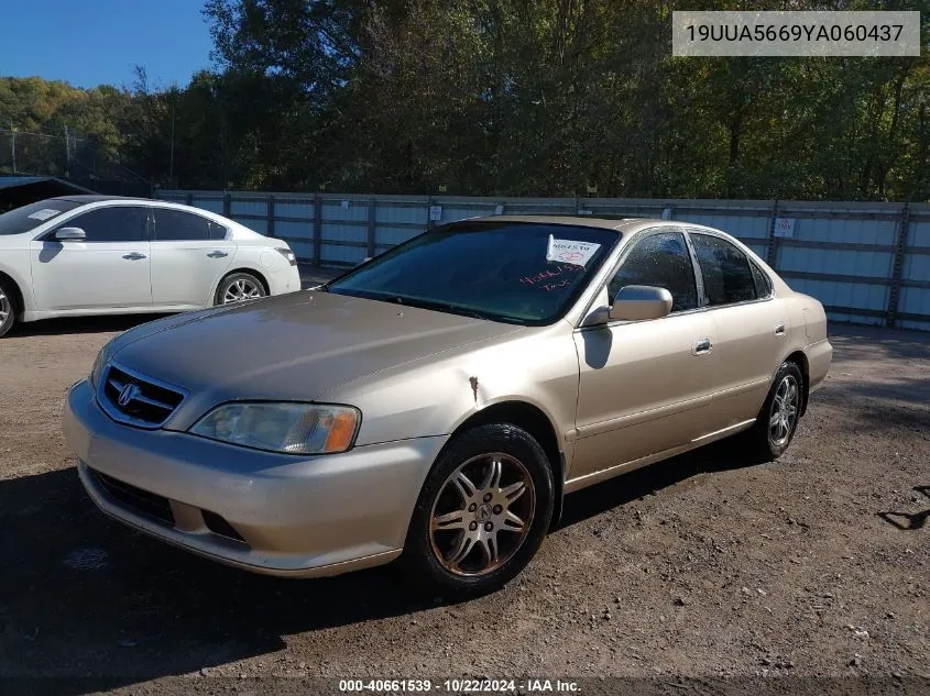 2000 Acura Tl 3.2 VIN: 19UUA5669YA060437 Lot: 40661539