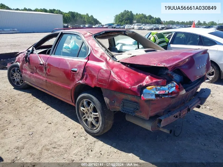 2001 Acura Tl 3.2 VIN: 19UUA56661A030849 Lot: 39782161