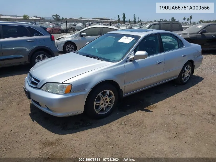 2001 Acura Tl Navigation System VIN: 19UUA56751A000556 Lot: 39975791