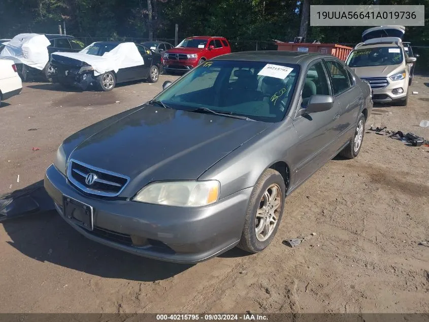 2001 Acura Tl 3.2 VIN: 19UUA56641A019736 Lot: 40215795