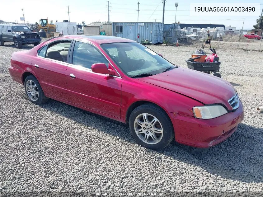 2001 Acura Tl 3.2 VIN: 19UUA56661A003490 Lot: 40277958