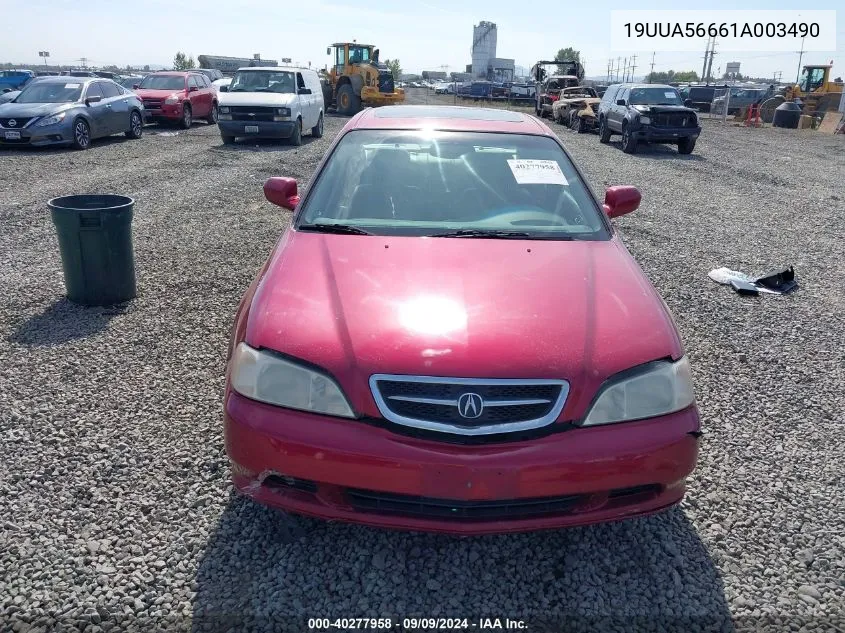 2001 Acura Tl 3.2 VIN: 19UUA56661A003490 Lot: 40277958