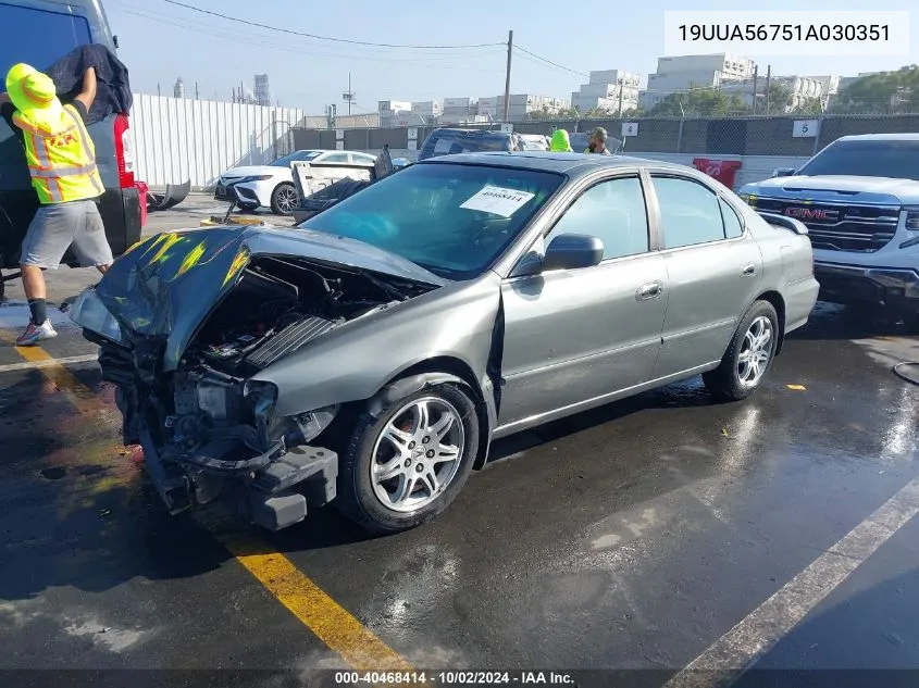 2001 Acura Tl 3.2 VIN: 19UUA56751A030351 Lot: 40468414