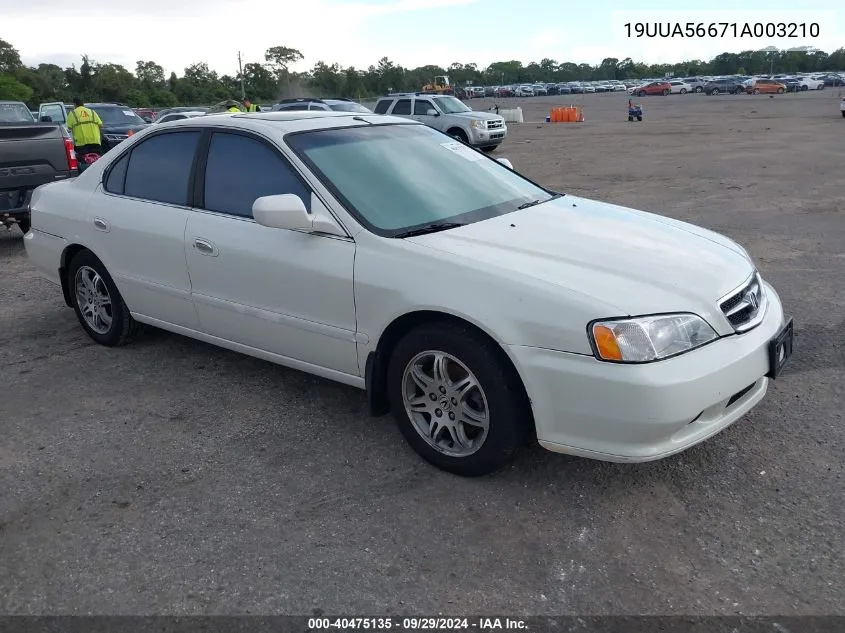 2001 Acura Tl 3.2 VIN: 19UUA56671A003210 Lot: 40475135