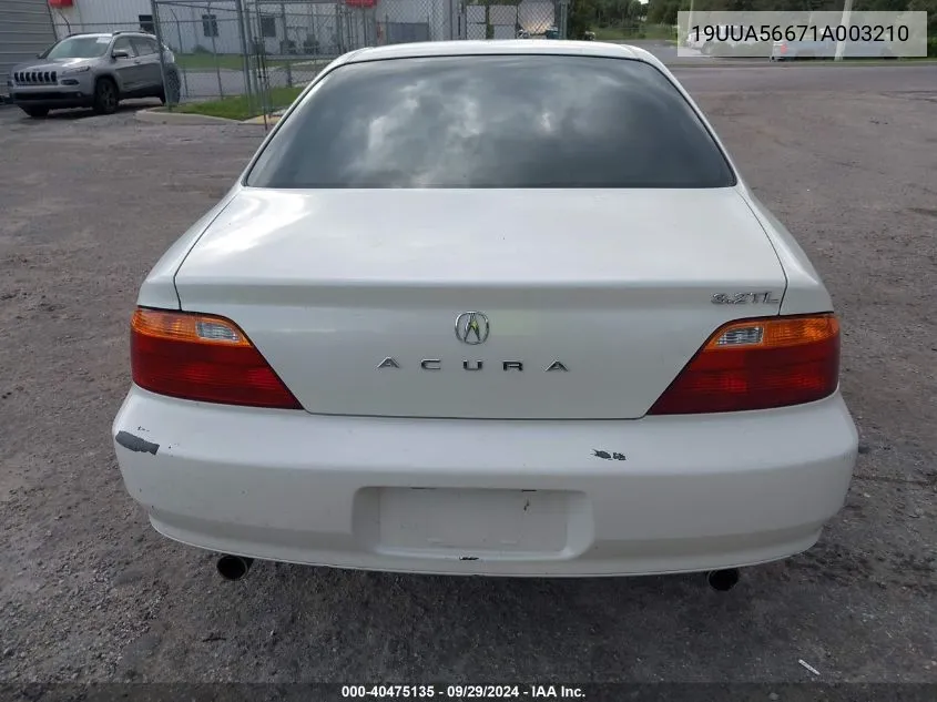 2001 Acura Tl 3.2 VIN: 19UUA56671A003210 Lot: 40475135