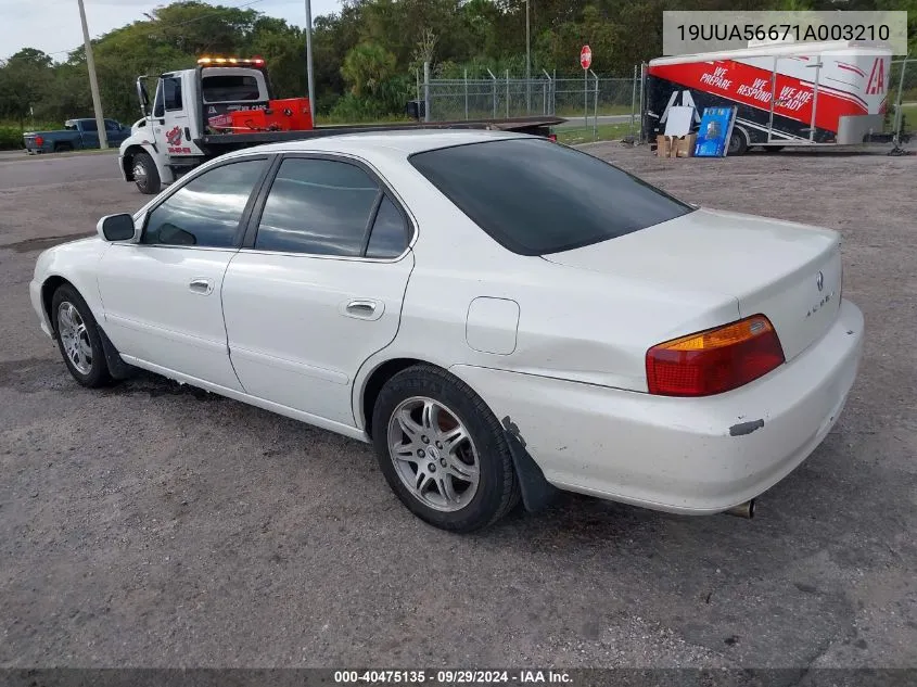 2001 Acura Tl 3.2 VIN: 19UUA56671A003210 Lot: 40475135