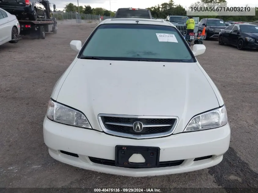 2001 Acura Tl 3.2 VIN: 19UUA56671A003210 Lot: 40475135