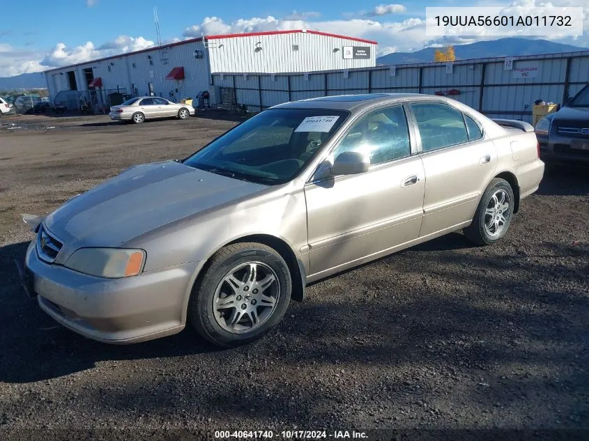 2001 Acura Tl 3.2 VIN: 19UUA56601A011732 Lot: 40641740