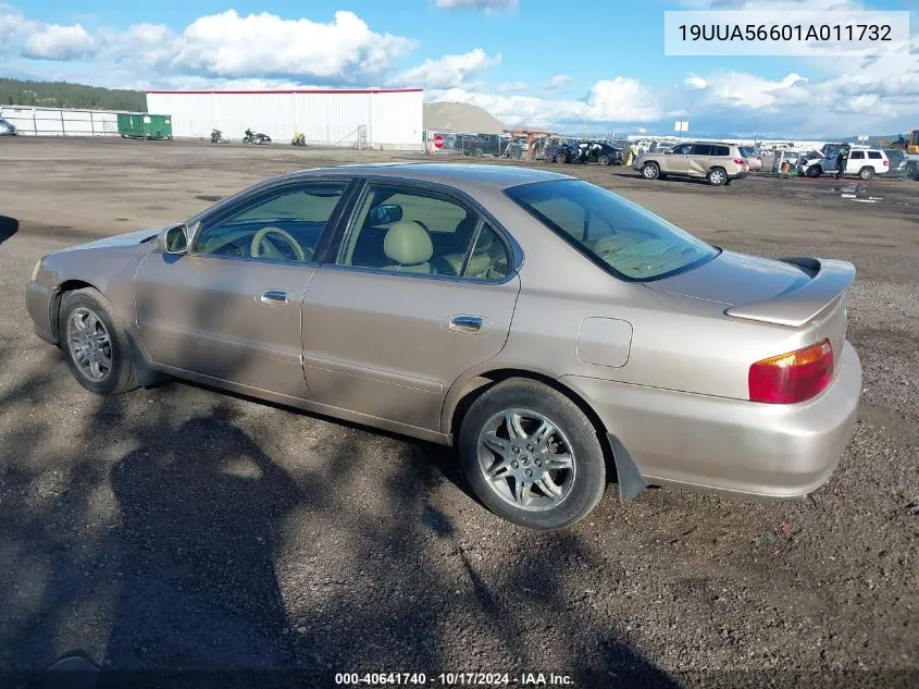 2001 Acura Tl 3.2 VIN: 19UUA56601A011732 Lot: 40641740