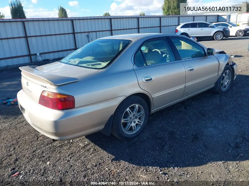 2001 Acura Tl 3.2 VIN: 19UUA56601A011732 Lot: 40641740