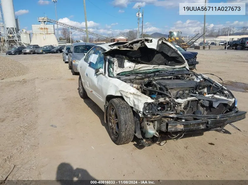 2001 Acura Tl 3.2 VIN: 19UUA56711A027673 Lot: 40816033