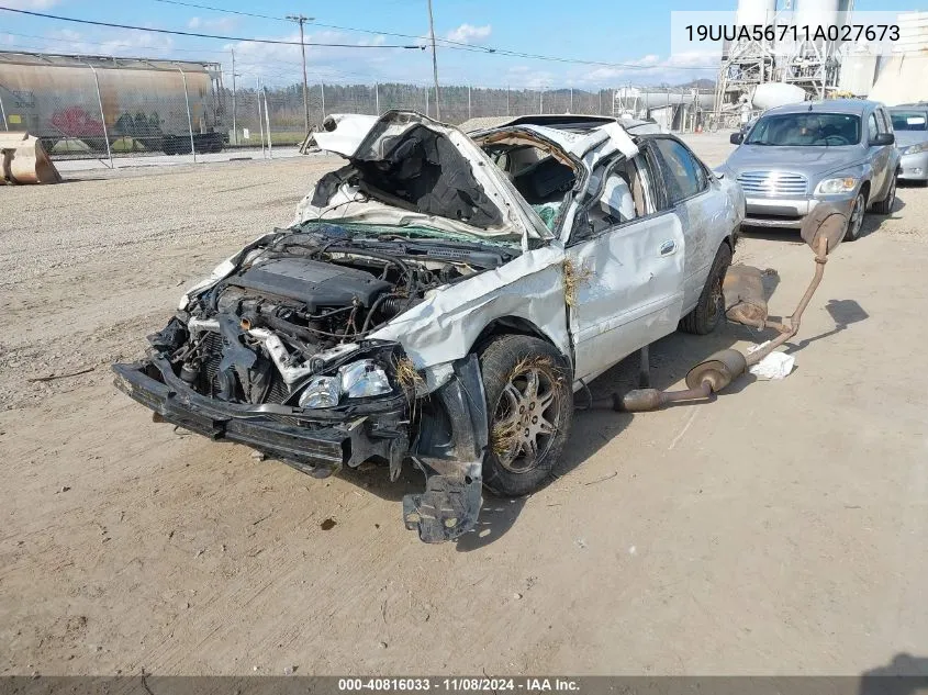 2001 Acura Tl 3.2 VIN: 19UUA56711A027673 Lot: 40816033