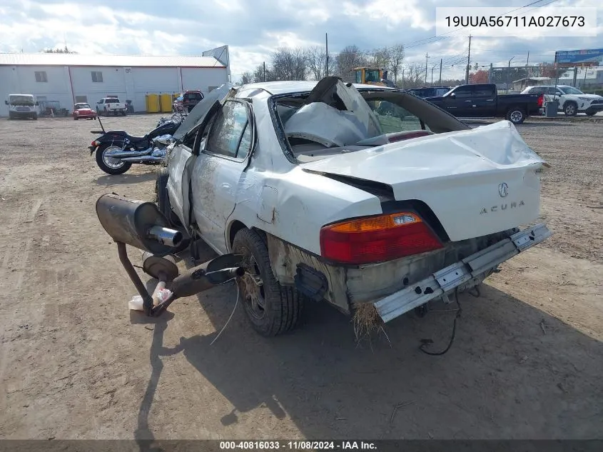 2001 Acura Tl 3.2 VIN: 19UUA56711A027673 Lot: 40816033