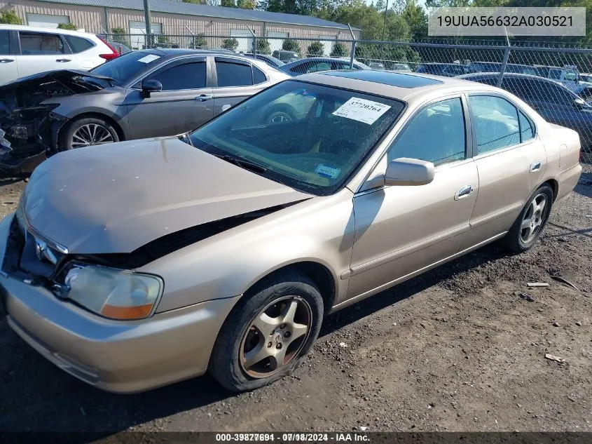 2002 Acura Tl 3.2 (A5) VIN: 19UUA56632A030521 Lot: 39877691