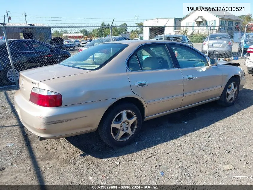 2002 Acura Tl 3.2 (A5) VIN: 19UUA56632A030521 Lot: 39877691