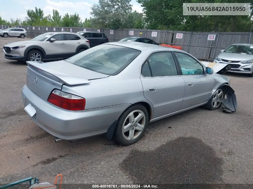 19UUA56842A015950 2002 Acura Tl 3.2 Type S