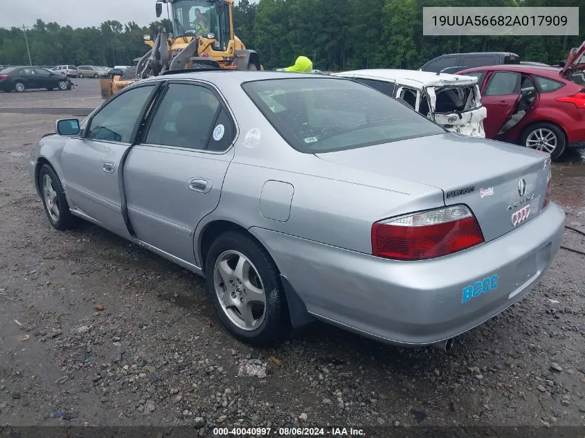 19UUA56682A017909 2002 Acura Tl 3.2