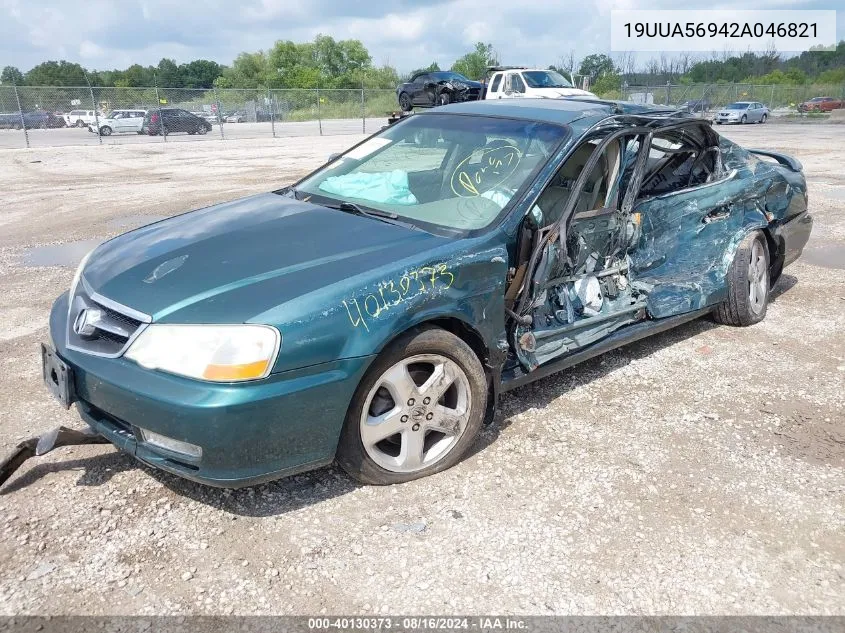 2002 Acura Tl 3.2 Type S VIN: 19UUA56942A046821 Lot: 40130373