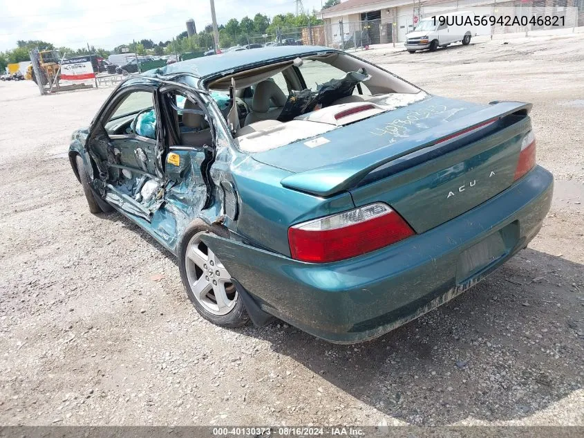 2002 Acura Tl 3.2 Type S VIN: 19UUA56942A046821 Lot: 40130373