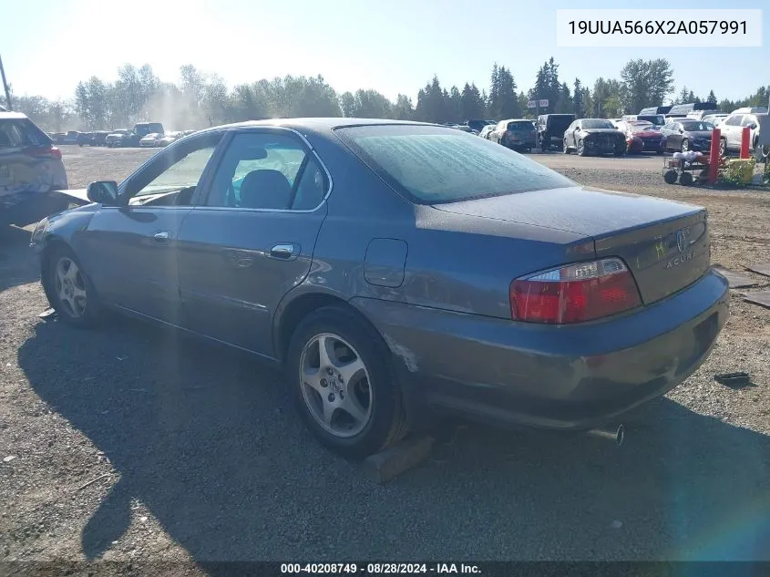 2002 Acura Tl 3.2 VIN: 19UUA566X2A057991 Lot: 40208749