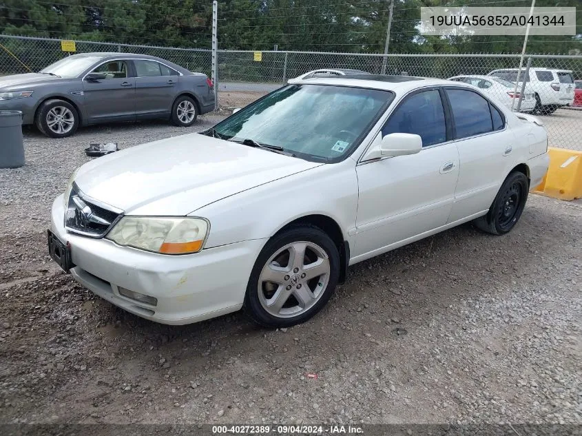 2002 Acura Tl 3.2 Type S VIN: 19UUA56852A041344 Lot: 40272389