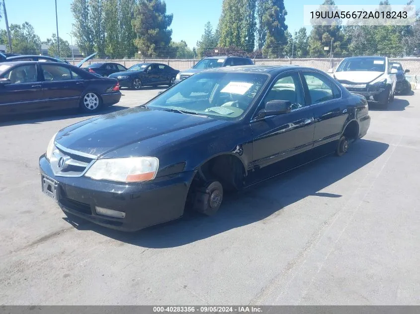 19UUA56672A018243 2002 Acura Tl 3.2