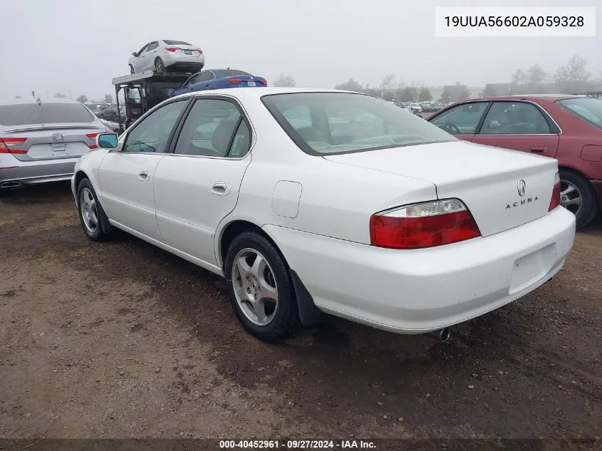 2002 Acura Tl 3.2 VIN: 19UUA56602A059328 Lot: 40452961