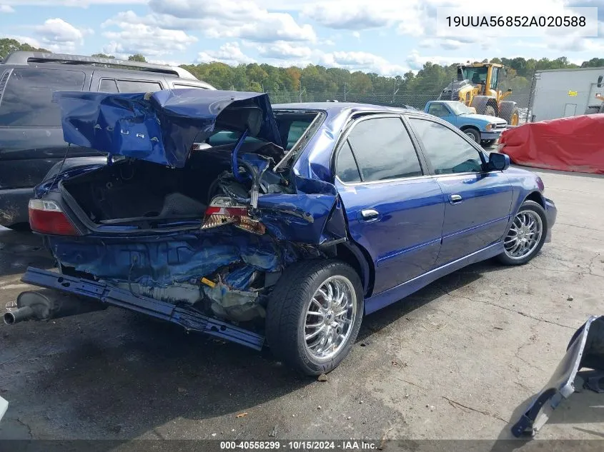 2002 Acura Tl 3.2 Type S VIN: 19UUA56852A020588 Lot: 40558299