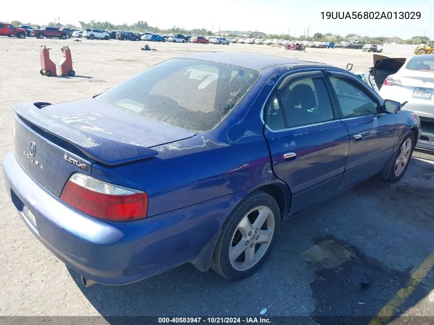 2002 Acura Tl 3.2 Type S VIN: 19UUA56802A013029 Lot: 40583947