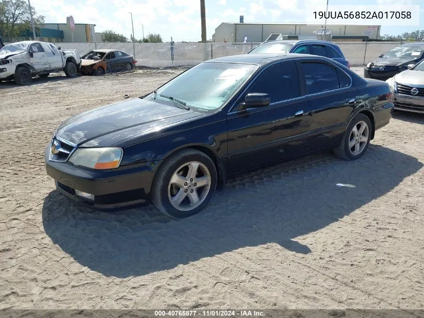 2002 Acura Tl 3.2 Type S VIN: 19UUA56852A017058 Lot: 40765877